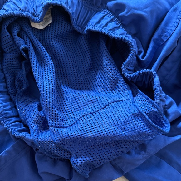 Men's Speedo Blue Elastic-Waist Swim Shorts with Pockets - Picture 4 of 8